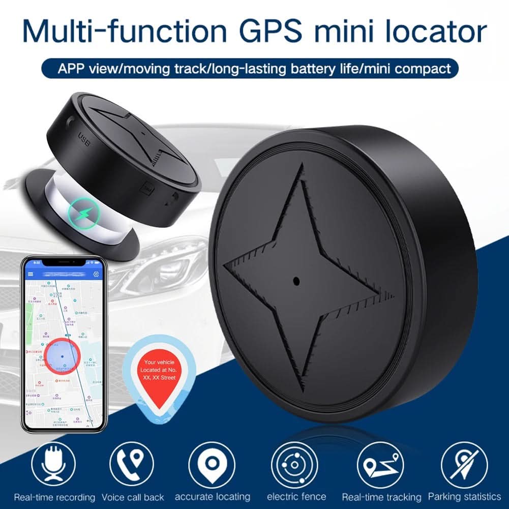 Real-time GPS tracker ensures vehicle security & asset protection. Compact anti-loss gadget for valuables.