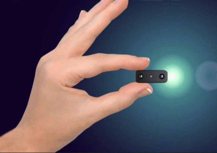 Discreet 1080P mini camera for surveillance, featuring night vision and wireless capabilities.