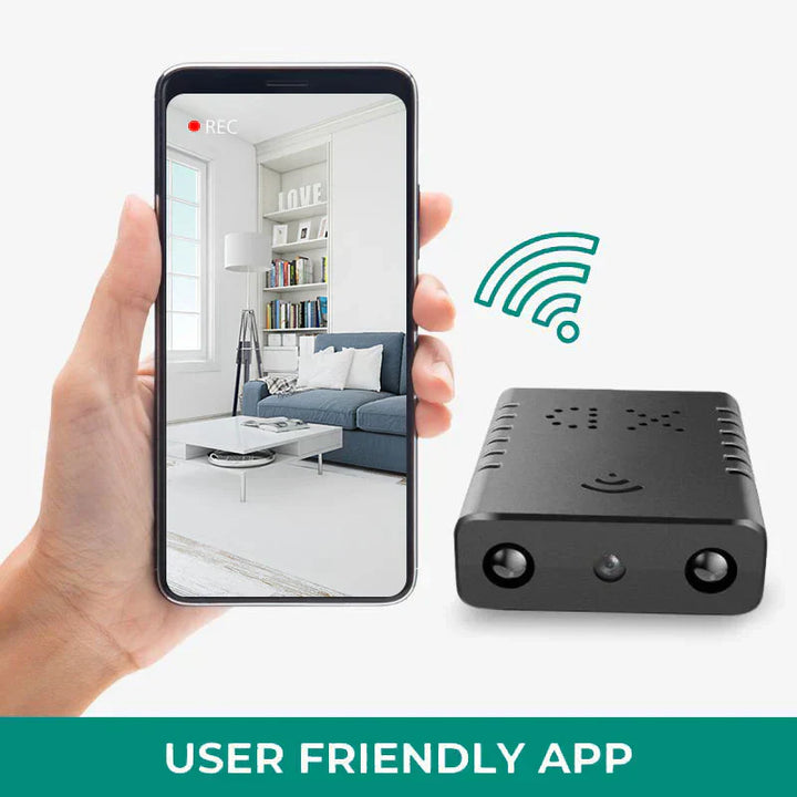 Multi-functional 1080P mini spy camera: night vision, motion detection, audio recording.