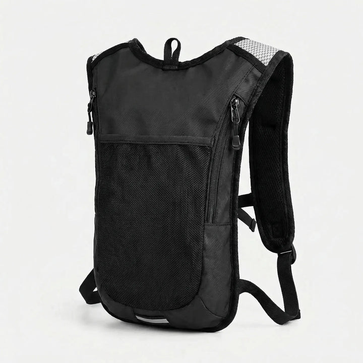 Compact 10-liter hydration backpack for trail cycling. Lightweight, water repellent, durable, unisex.