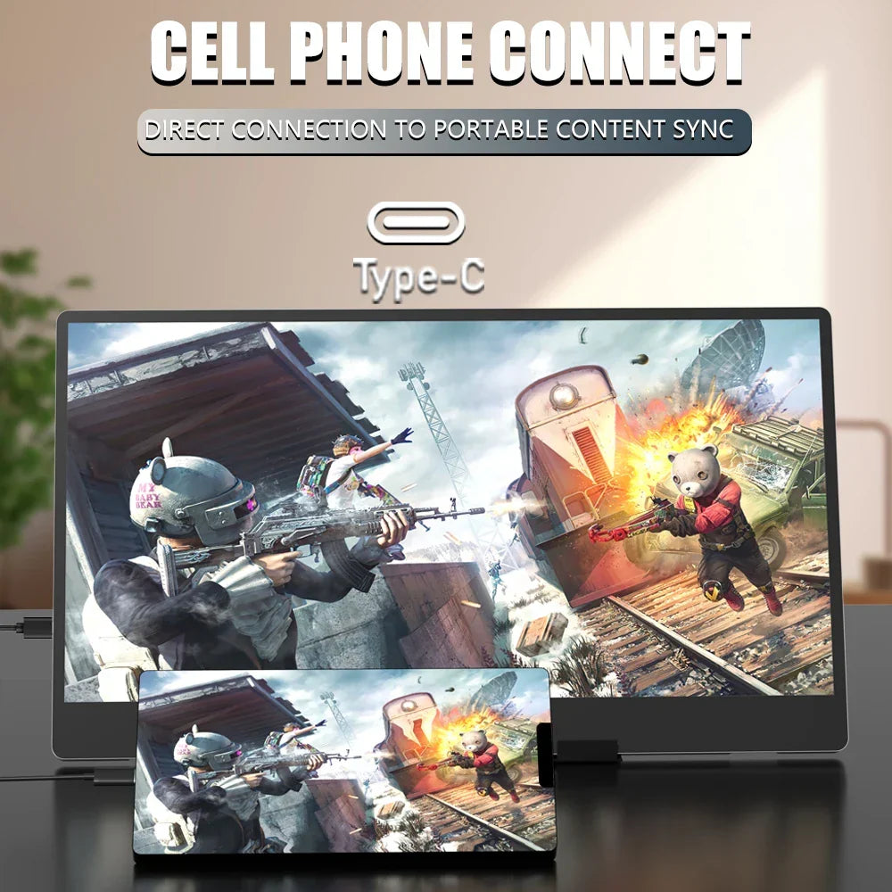 14-inch portable gaming display with 60Hz refresh & 3ms response, great for portable gaming or work.