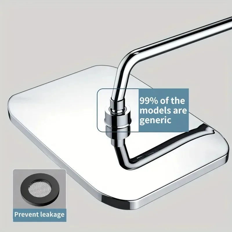 Experience a soothing spa with this 14-inch rainfall showerhead, a fantastic modern bathroom upgrade.