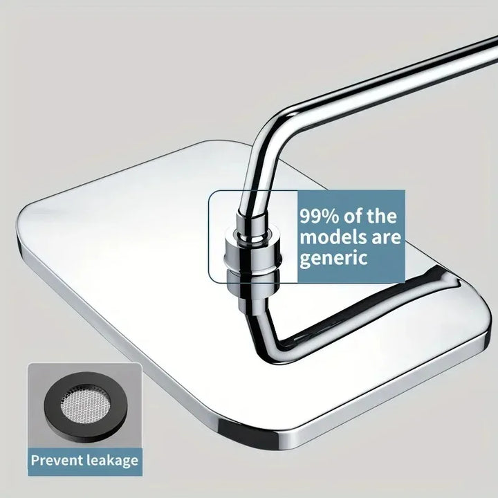 Experience a soothing spa with this 14-inch rainfall showerhead, a fantastic modern bathroom upgrade.