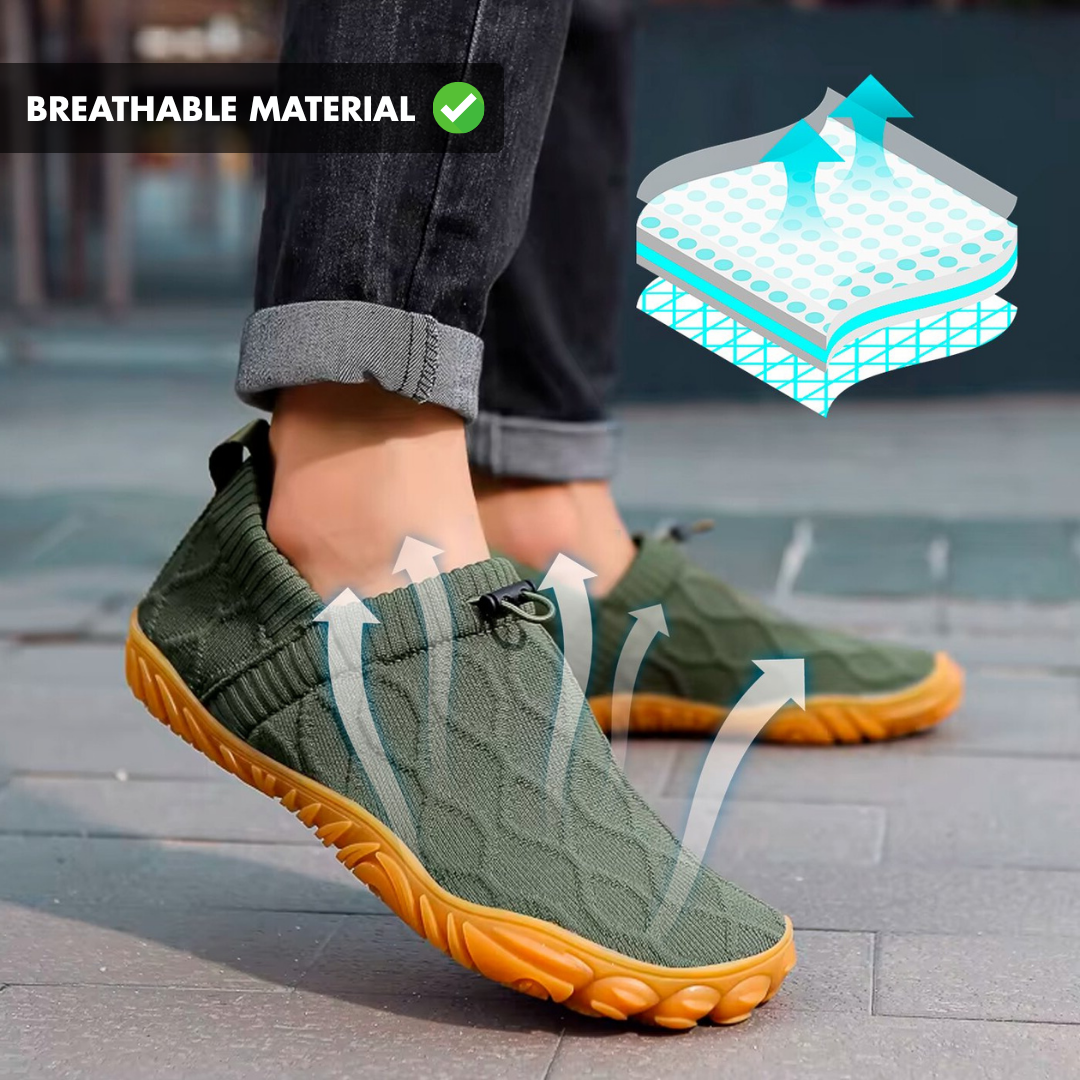 Men's Cozy Quilted Mesh Slip-On Sneakers