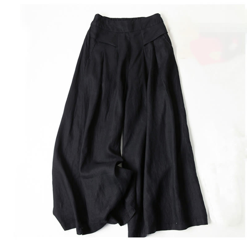Comfortable high-waist wide-leg trousers for women, a versatile piece for spring.
