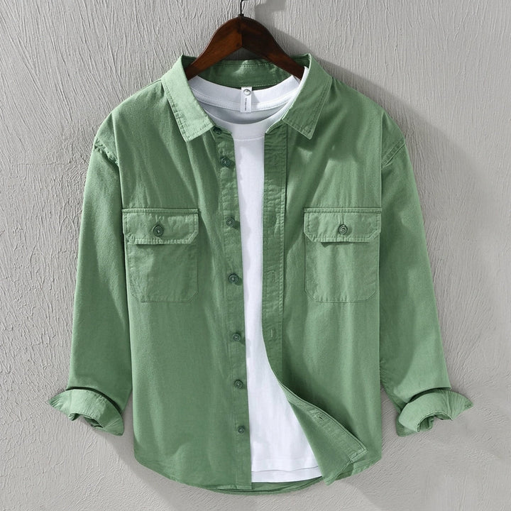 Men's versatile overshirt in a stylish casual design, perfect for effortless layering & smart casual looks.