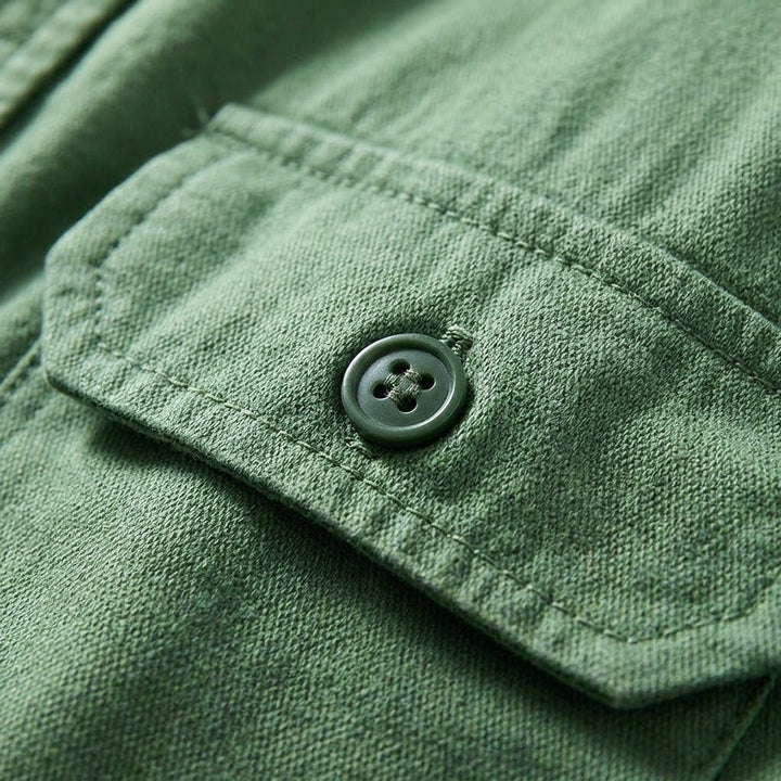 Men's stylish overshirt for versatile layering. This smart casual button-up shirt is perfect for modern men's fashion.
