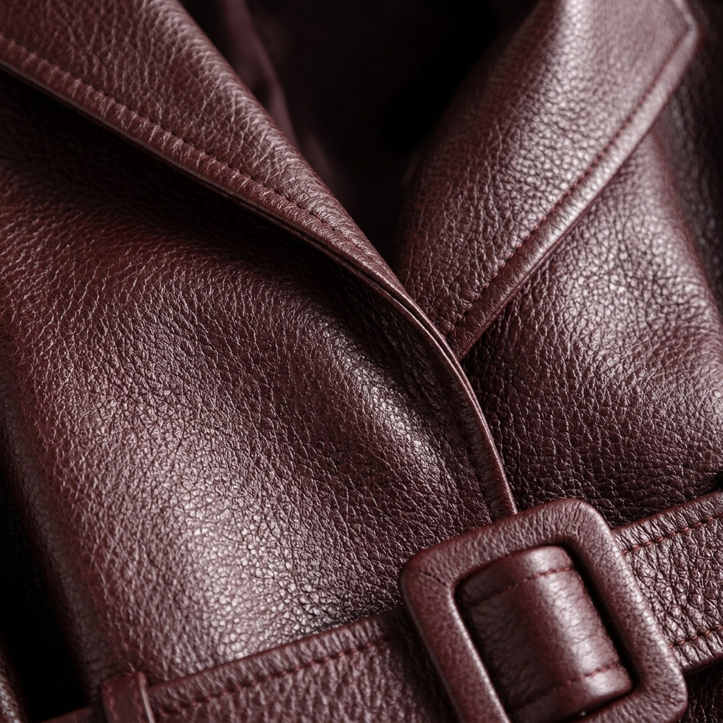 Warm brown tailored winter jacket for women, luxurious and chic outerwear, perfect for a sophisticated fitted look.