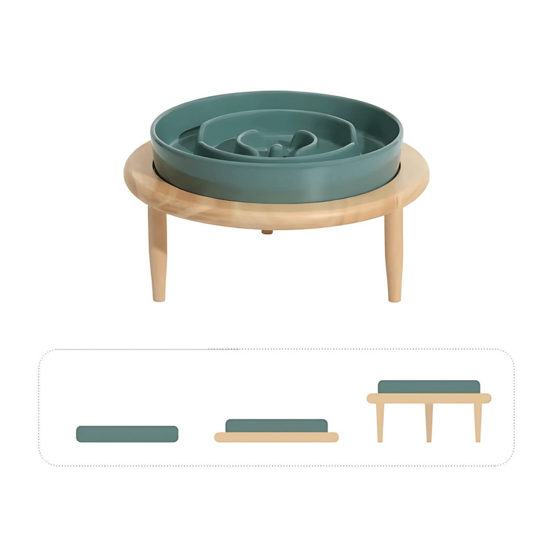 Premium ceramic pet slow feeder bowl, a stylish solution for fast eaters.