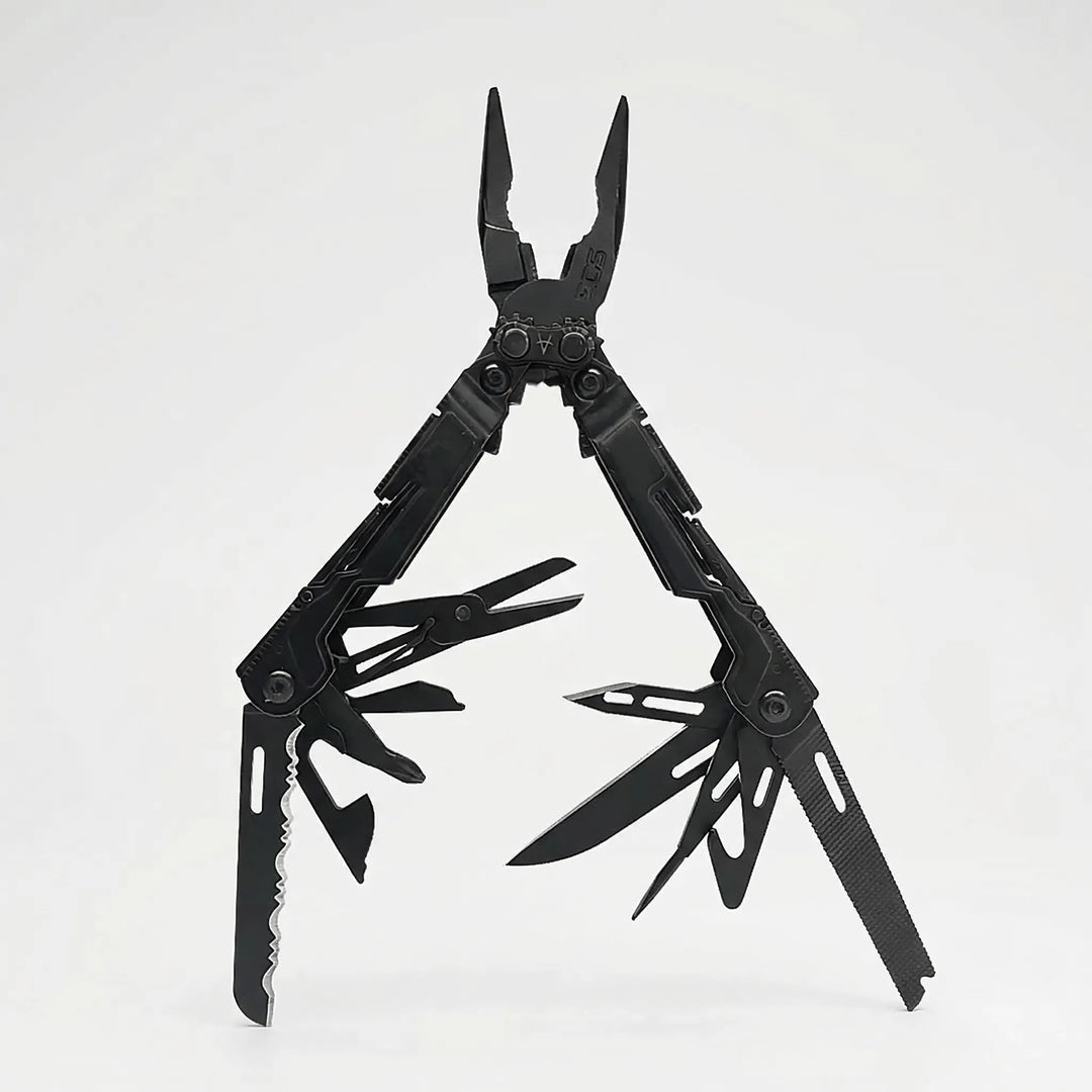 Versatile men's 18-function folding multi-tool pliers, an ultimate utility tool for camping and daily use.