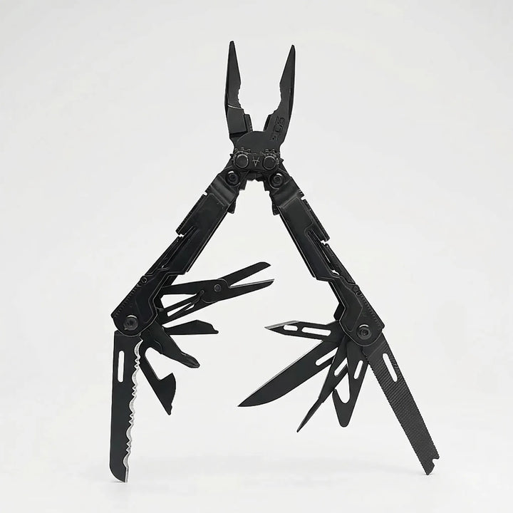 Versatile men's 18-function folding multi-tool pliers, an ultimate utility tool for camping and daily use.