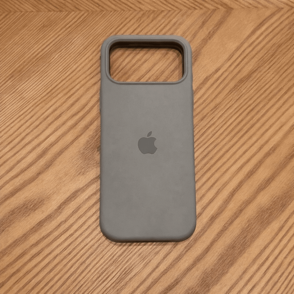 Slim MagSafe-compatible silicone iPhone case with a soft-touch surface for secure grip and strong protection.
