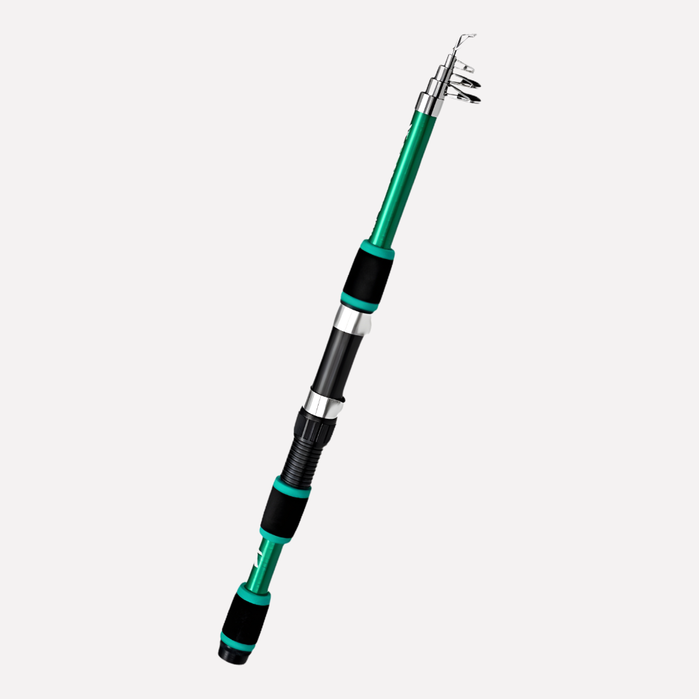 Complete ice fishing rod and reel combo set, essential fishing gear for compact and effective winter angling.