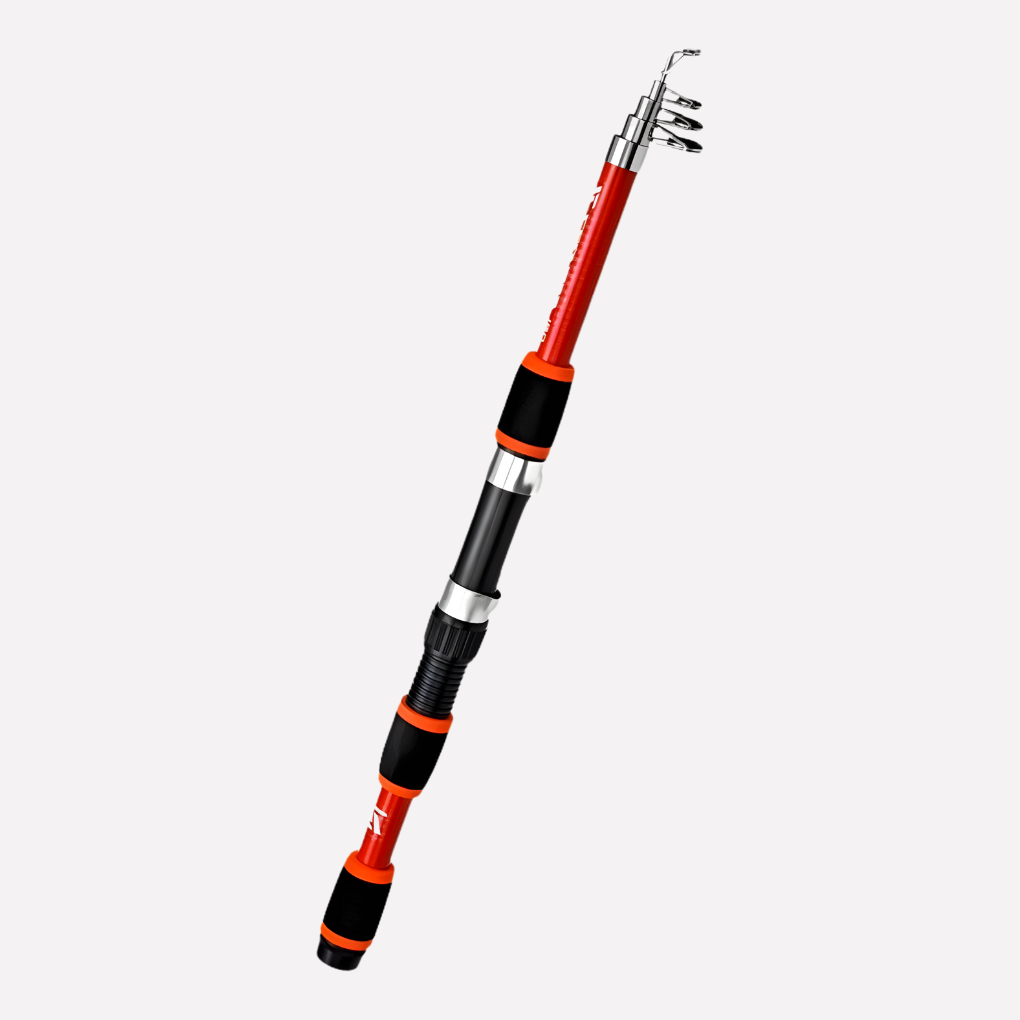 Modern ice fishing rod and reel combo with a sleek carbon rod design, perfect for new winter fishing adventures.