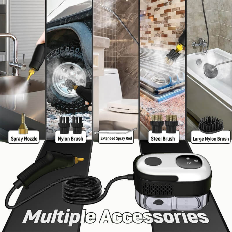 2500W High Pressure Steam Cleaner with 4 Nozzles - Lexians