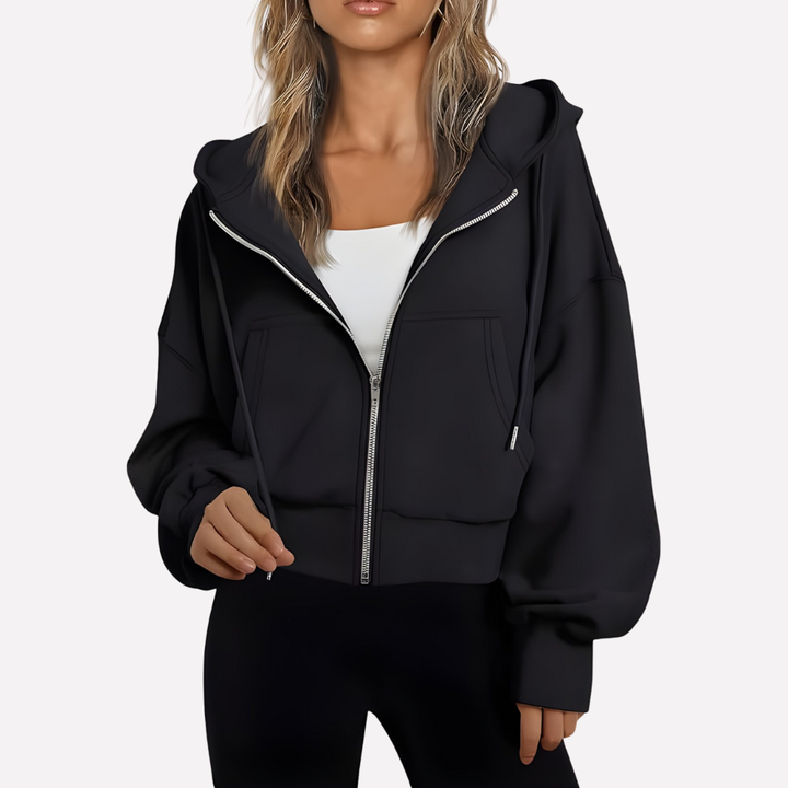Relaxed fit women's graphic pullover sweatshirt. Oversized long sleeve, crew neck for comfortable casual style.