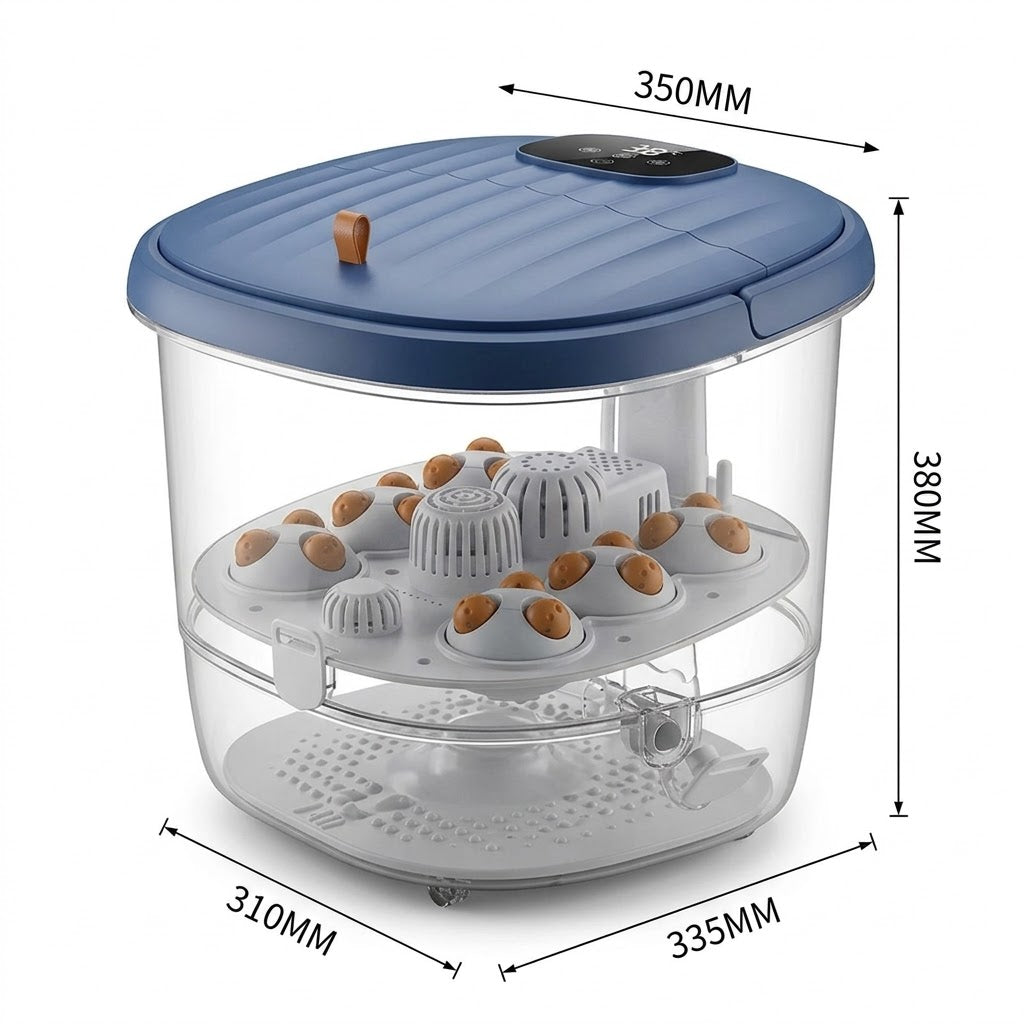Home Foot Spa with Temperature Control and Bubble Massage