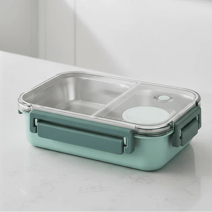 Portable insulated food container keeps warm meals fresh for hours. Perfect for lunch boxes & meal prep.