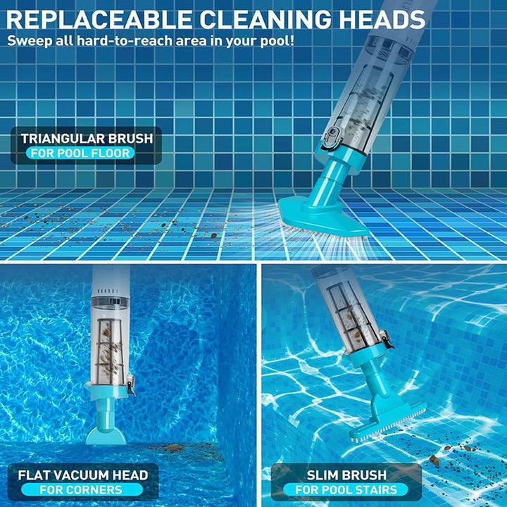 3 in 1 Cordless Rechargeable Pool Vacuum Cleaner - Lexians