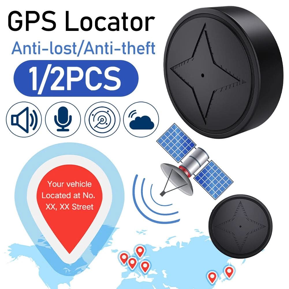 Compact GPS tracking device for valuables. Real-time vehicle security & pet locator with anti-loss features.