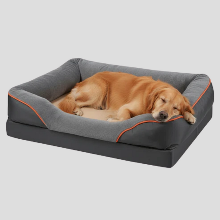 Supportive extra-large memory foam pet bed, perfect dog furniture for large breeds seeking ultimate comfort.