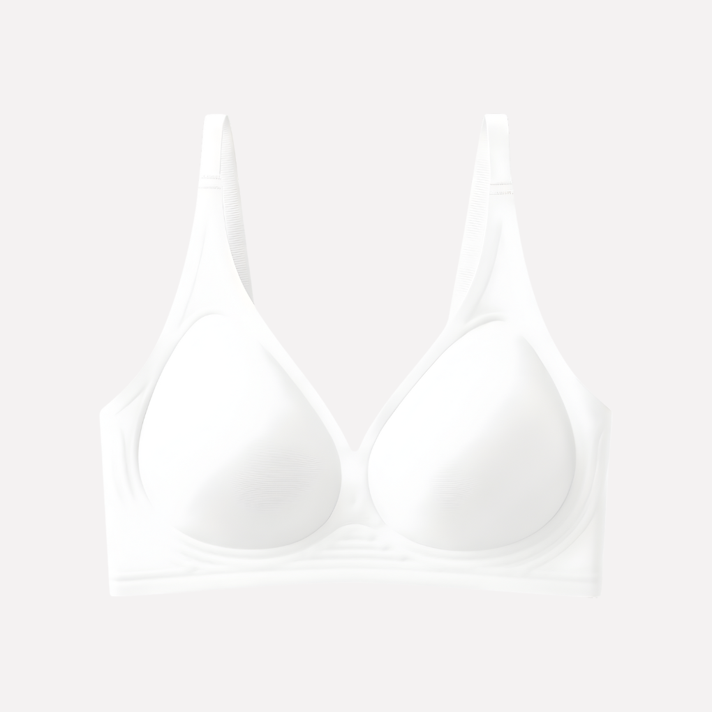 Wireless women's plunge bralette provides seamless support. Deep V design, perfect for comfort & everyday.