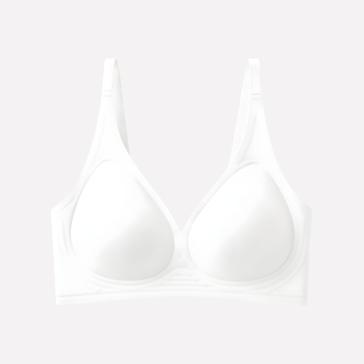 Wireless women's plunge bralette provides seamless support. Deep V design, perfect for comfort & everyday.