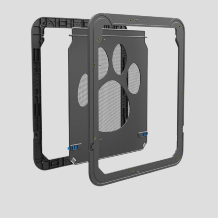 Secure magnetic cat flap door for pets, offering indoor/outdoor access. Durable animal door & home pet solution with lock.