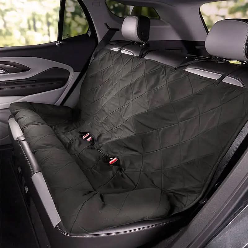 Washable pet travel bed & car lounge. Ultimate waterproof backseat protector for dogs in cars.