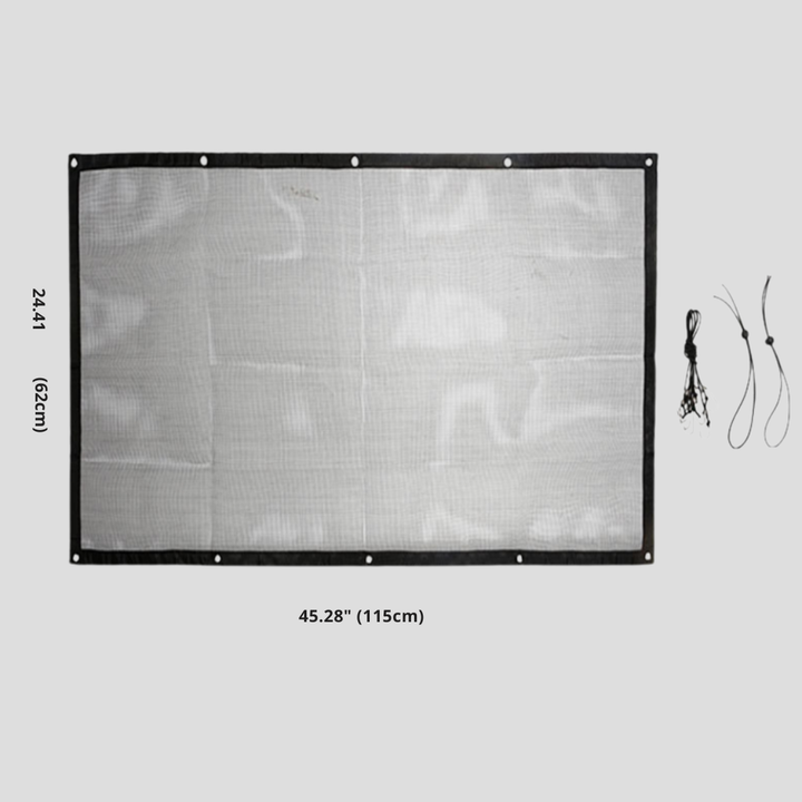 Durable dog vehicle barrier and pet divider. Ensures secure pet travel & car safety, keeps furry friends in the back.