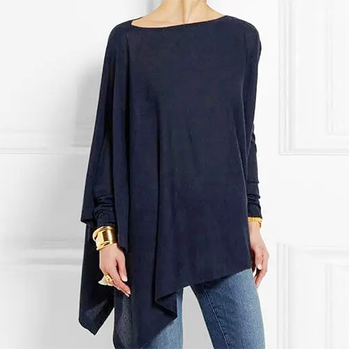 Soft, comfortable women's long sleeve top, elegantly designed for chic style and versatile fashion wear.