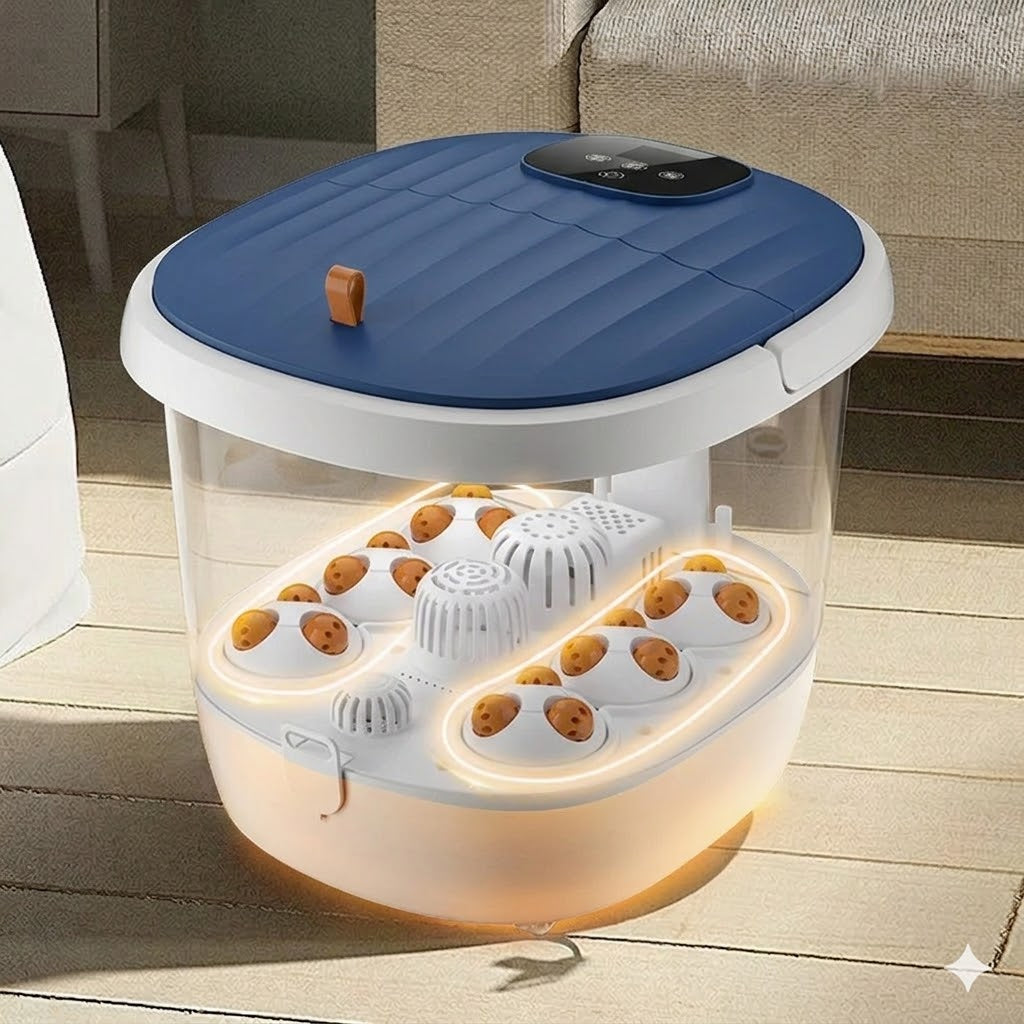 Home Foot Spa with Temperature Control and Bubble Massage