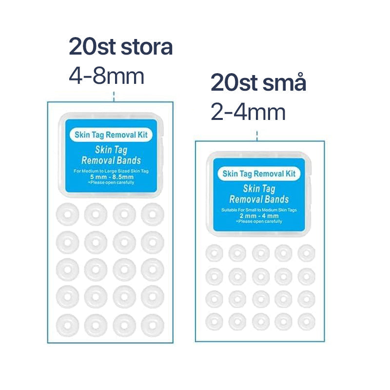 40-pack replacement bands for skin tag remover. Ideal for at-home blemish removal & effective skin care treatment.