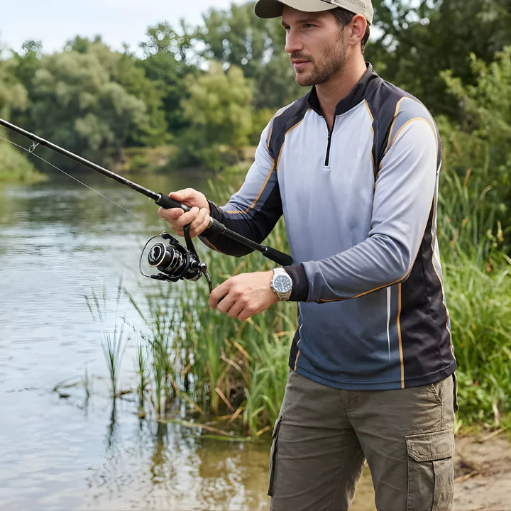 New5 spinning reel, ideal fishing tackle for anglers targeting both freshwater & saltwater species. Outdoor gear.