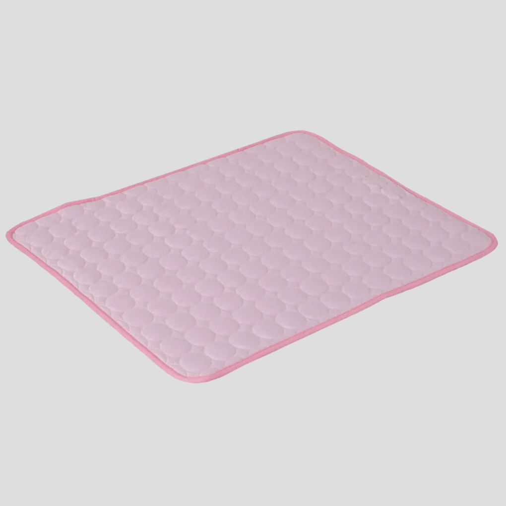 Portable pet cooling pad, a dog mat & cat bed for summer heat relief. Durable, easy-clean pet accessory.