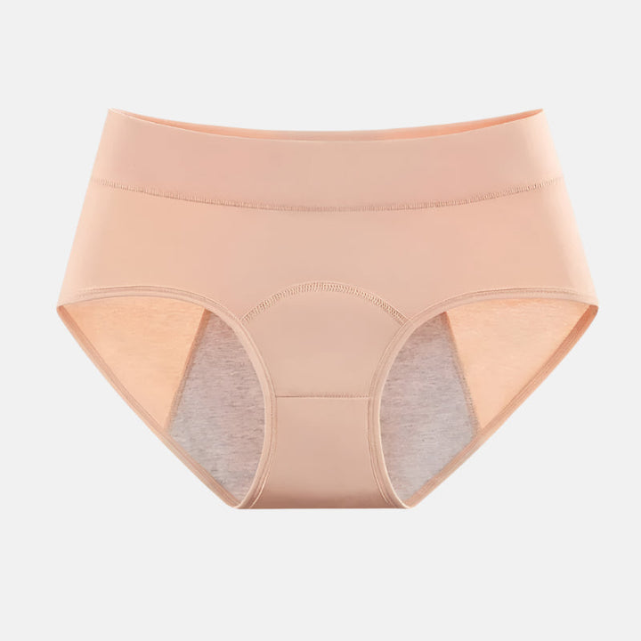 Protective high-waist women's briefs; ultra-absorbent leakproof period underwear for peace of mind.