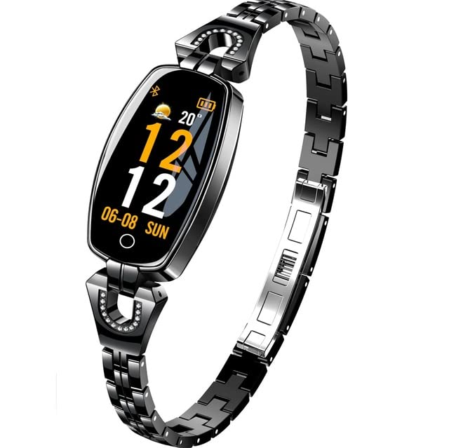 Women's Waterproof Smart Fitness Bracelet with HR & BP Monitor
