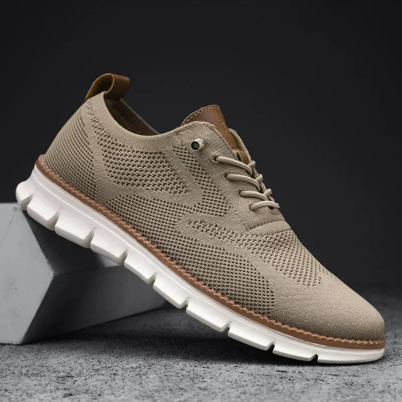 Stylish men's mesh sneakers, lightweight and breathable, perfect for casual wear and summer fashion.