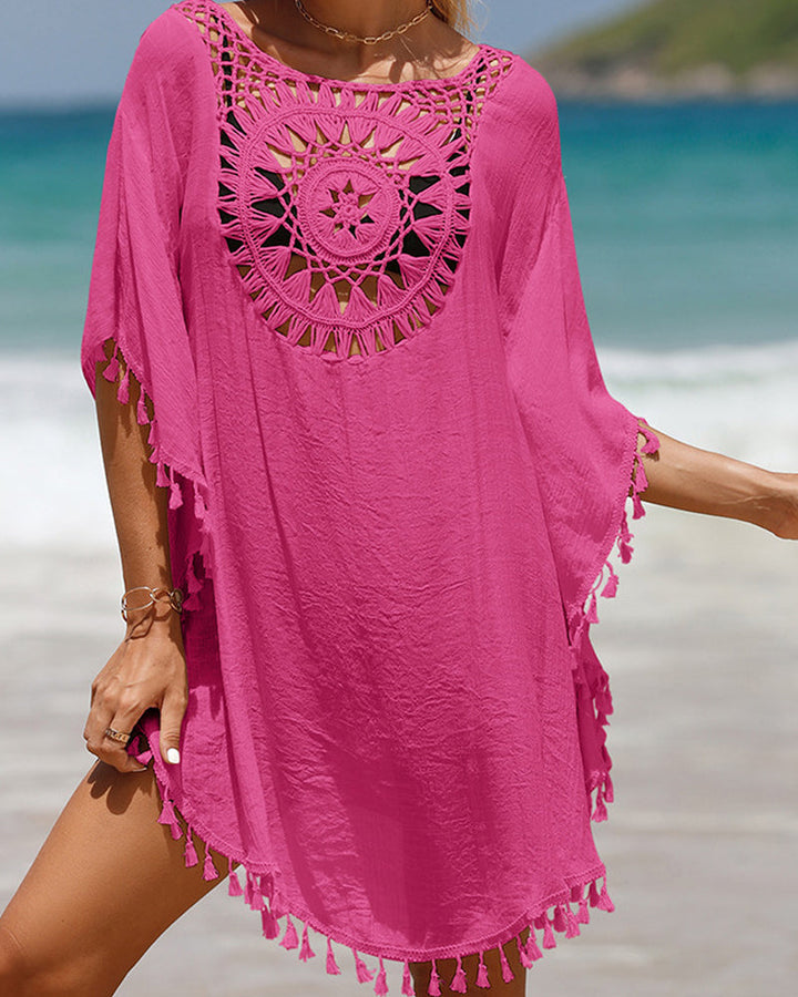 Effortless women's boho beach cover-up for easy summer style. Lightweight & comfortable resort wear.
