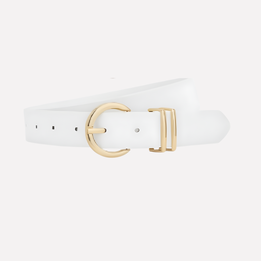 Classic women's faux leather waist belt set. Adjustable & perfect for dresses, pants, or skirts.