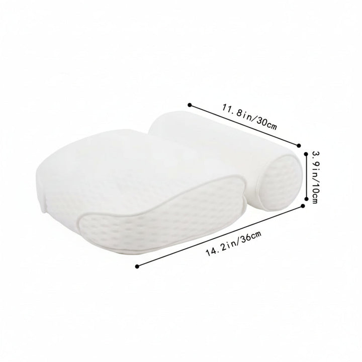 Deluxe bath pillow, transforming your tub into a personal spa oasis with unparalleled comfort and support.
