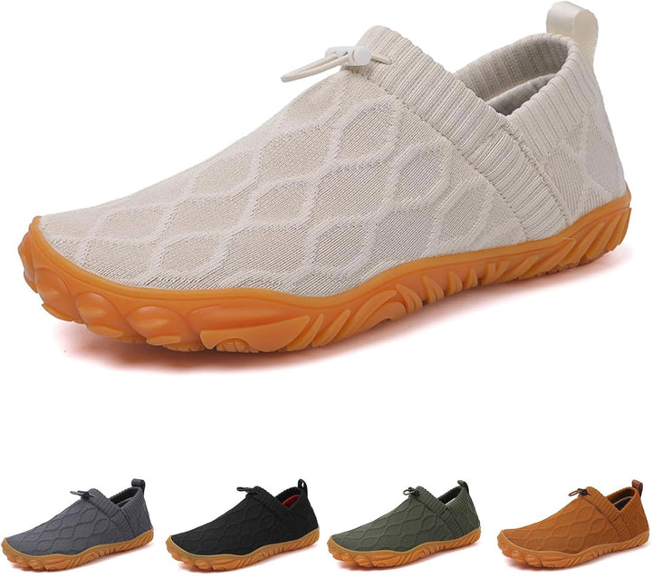 Men's Cozy Quilted Mesh Slip-On Sneakers