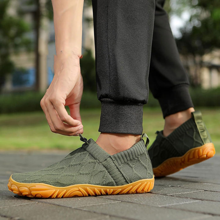 Men's Cozy Quilted Mesh Slip-On Sneakers