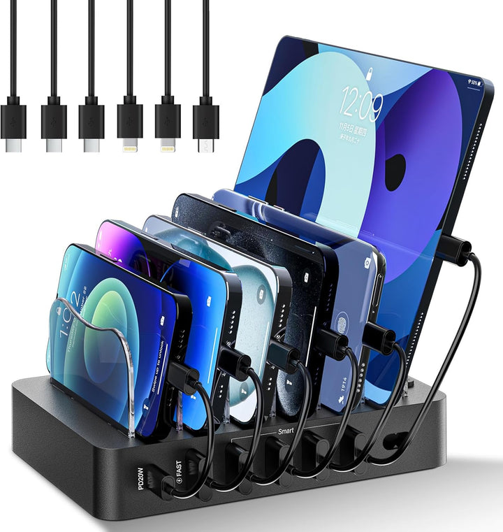 Universal Multi-Device Fast Charging Station for Home and Office