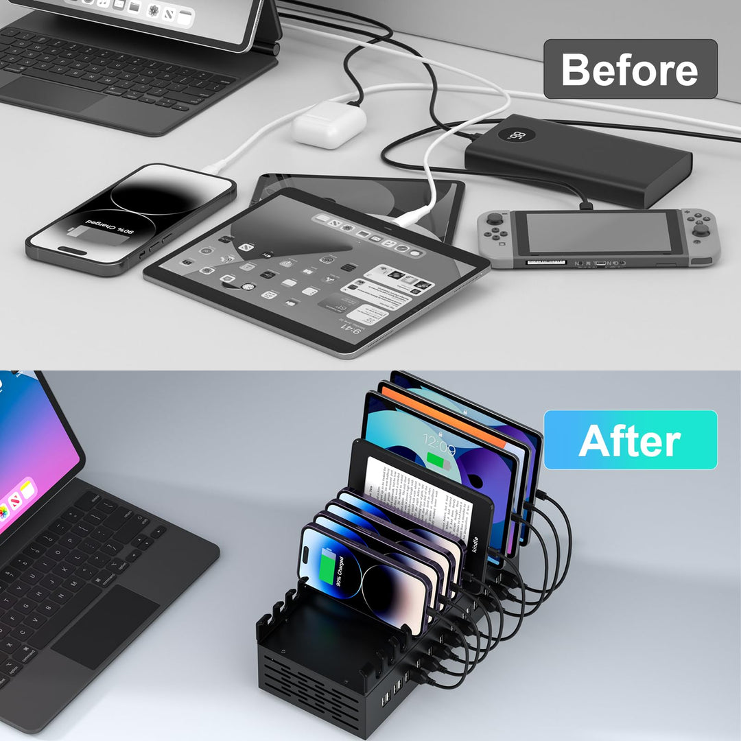 Universal Multi-Device Fast Charging Station for Home and Office