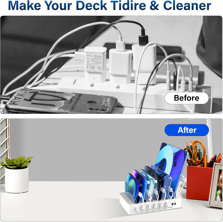 Universal Multi-Device Fast Charging Station for Home and Office