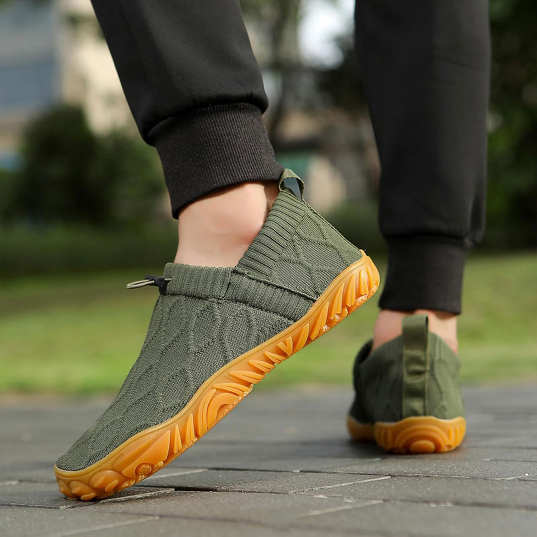 Men's Cozy Quilted Mesh Slip-On Sneakers