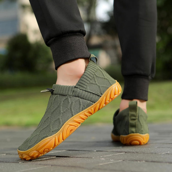 Men's Cozy Quilted Mesh Slip-On Sneakers