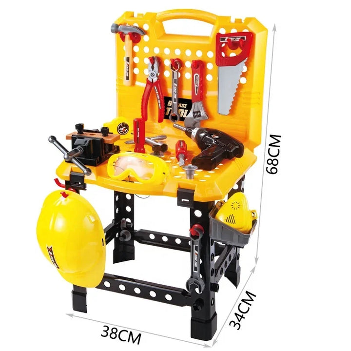 Kids' Interactive Tool Bench with Power Drill & Accessories