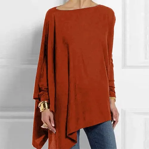 New women's elegant long sleeve top, a versatile and stylish addition for a sophisticated chic look.